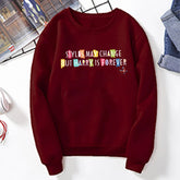 Retro Is Forever Letter Casual Sweatshirt